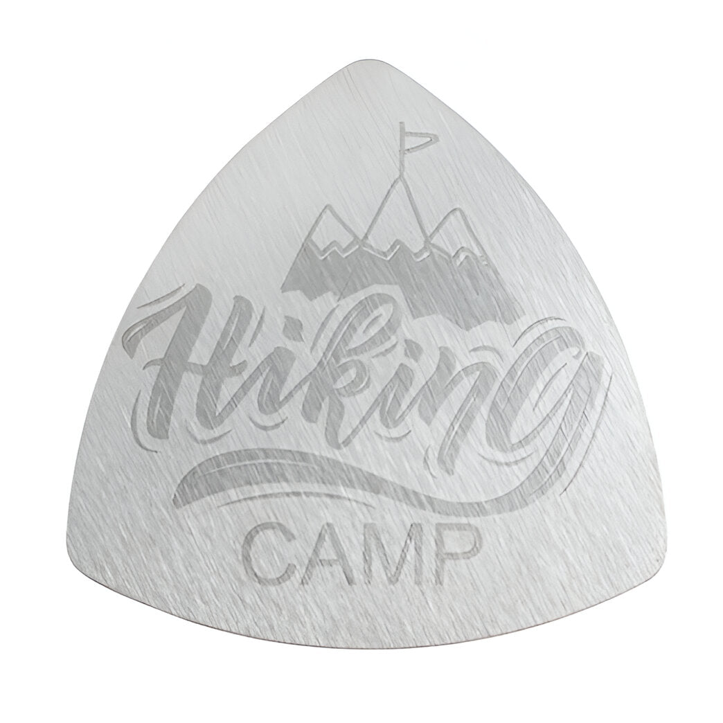 Engravables - 10 x STAINLESS STEEL Coasters - TRIANGLE - 10cm - SILVER - Longforte Trading Ltd