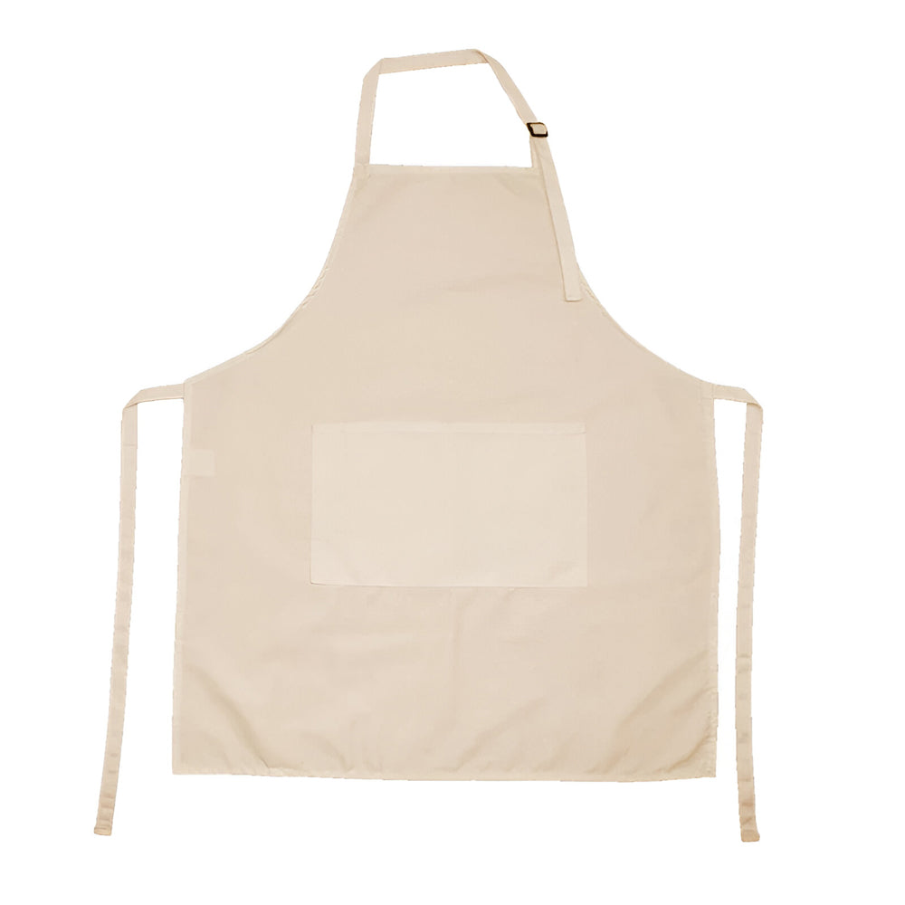 Apron With Pocket - Adult - Canvas CREAM - Longforte Trading Ltd