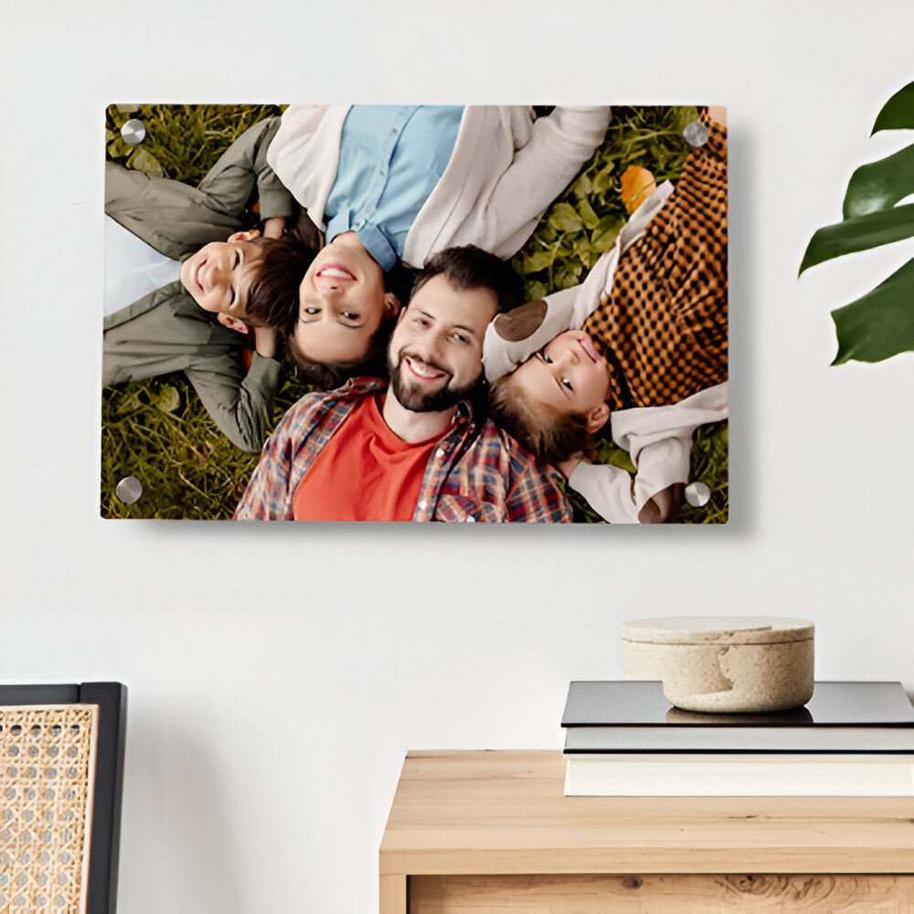 Sublimation Glass Business Plaque / Door Sign with Standoff Fixtures