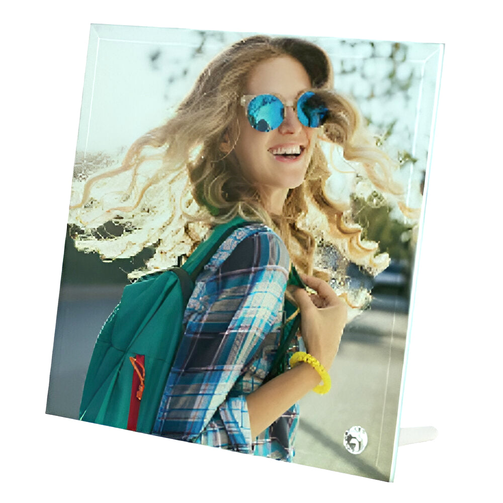 Sublimation Glass Photo Frame - 20cm x 20cm with Smooth Edge