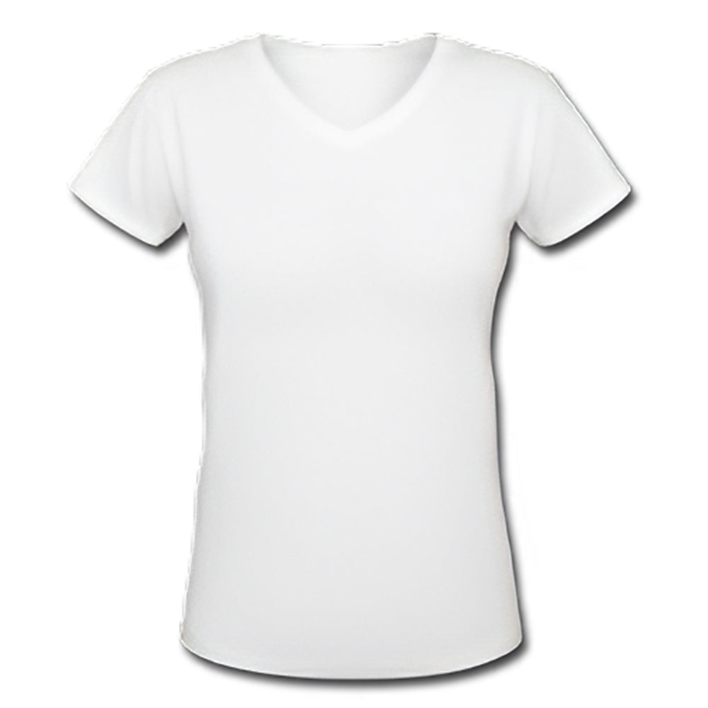 Women's Subli-T Polycotton Sublimation V-Neck T-Shirt