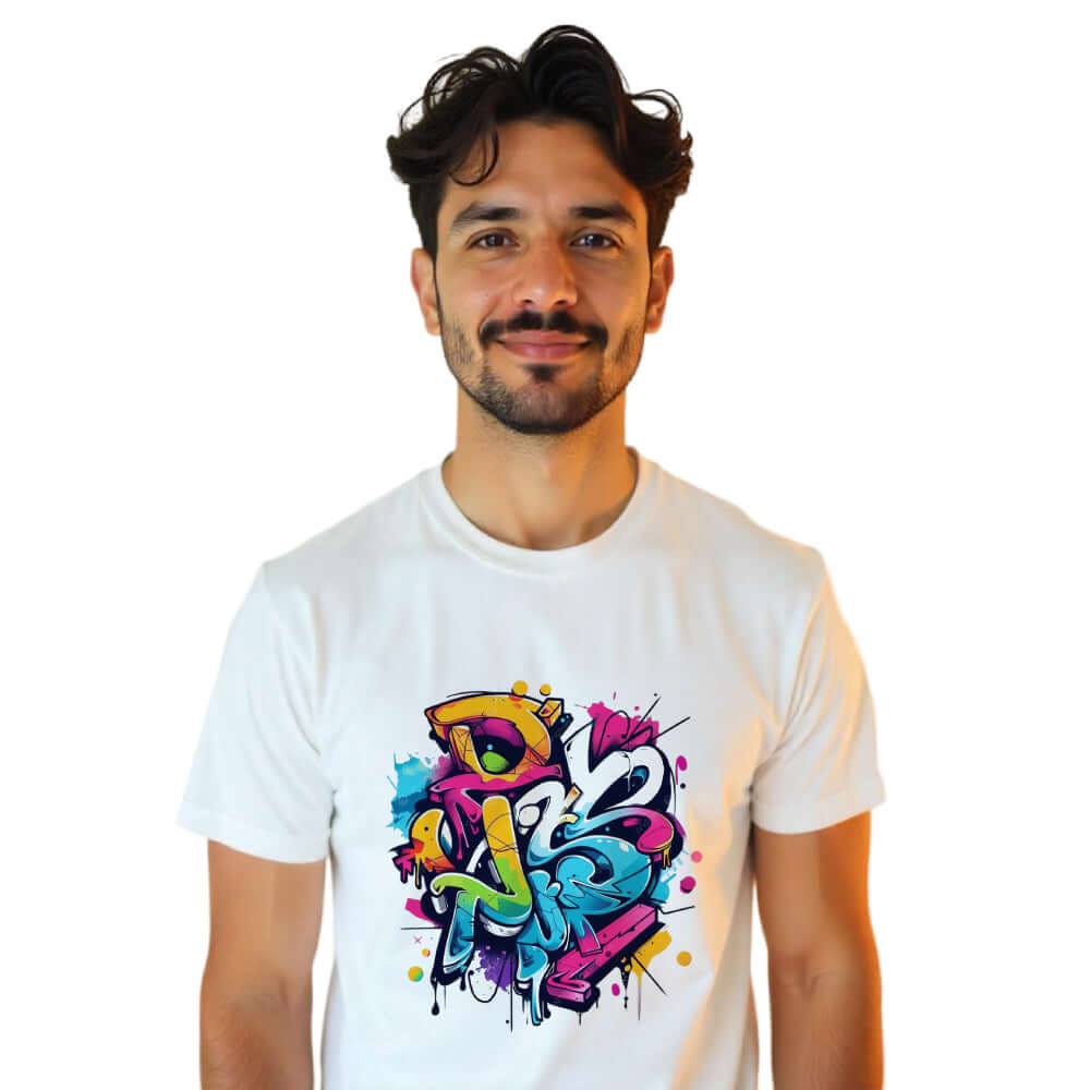 T-shirt à col rond en polycoton Subli-T Premium pour hommes