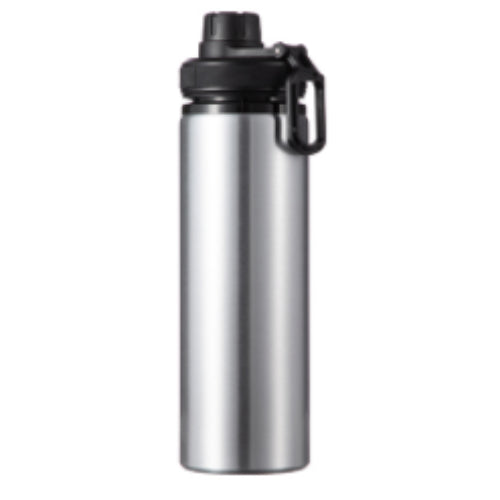 CARTON COMPLET - 50 x Bouteilles d'eau PROVENTURER - Bouteille Flip 850 ml - ARGENT/NOIR