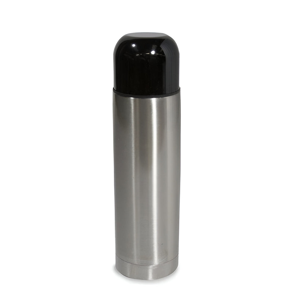 Bouteille Thermos - 350ml - COUVERCLE NOIR/ CORPS ARGENT