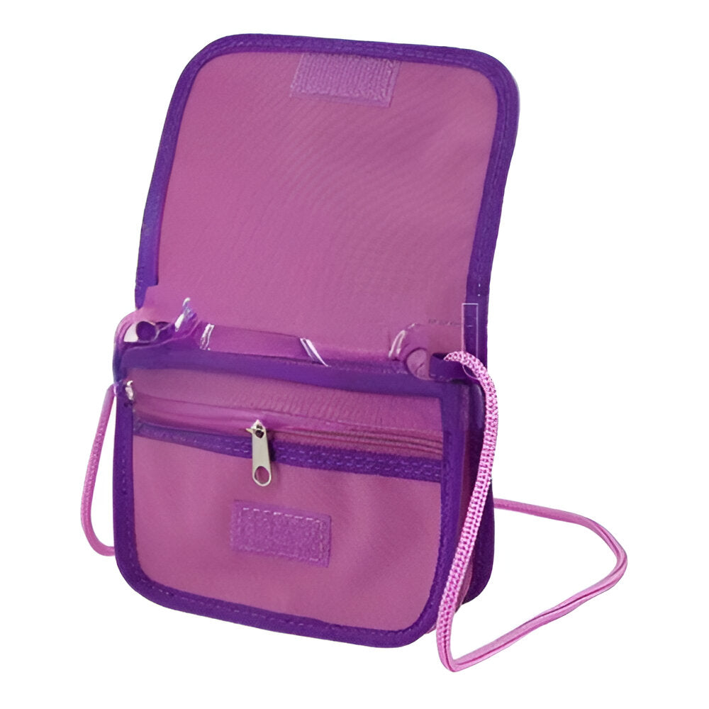 Bags & Wallets - Travel Wallet with Shoulder Strap - Pink