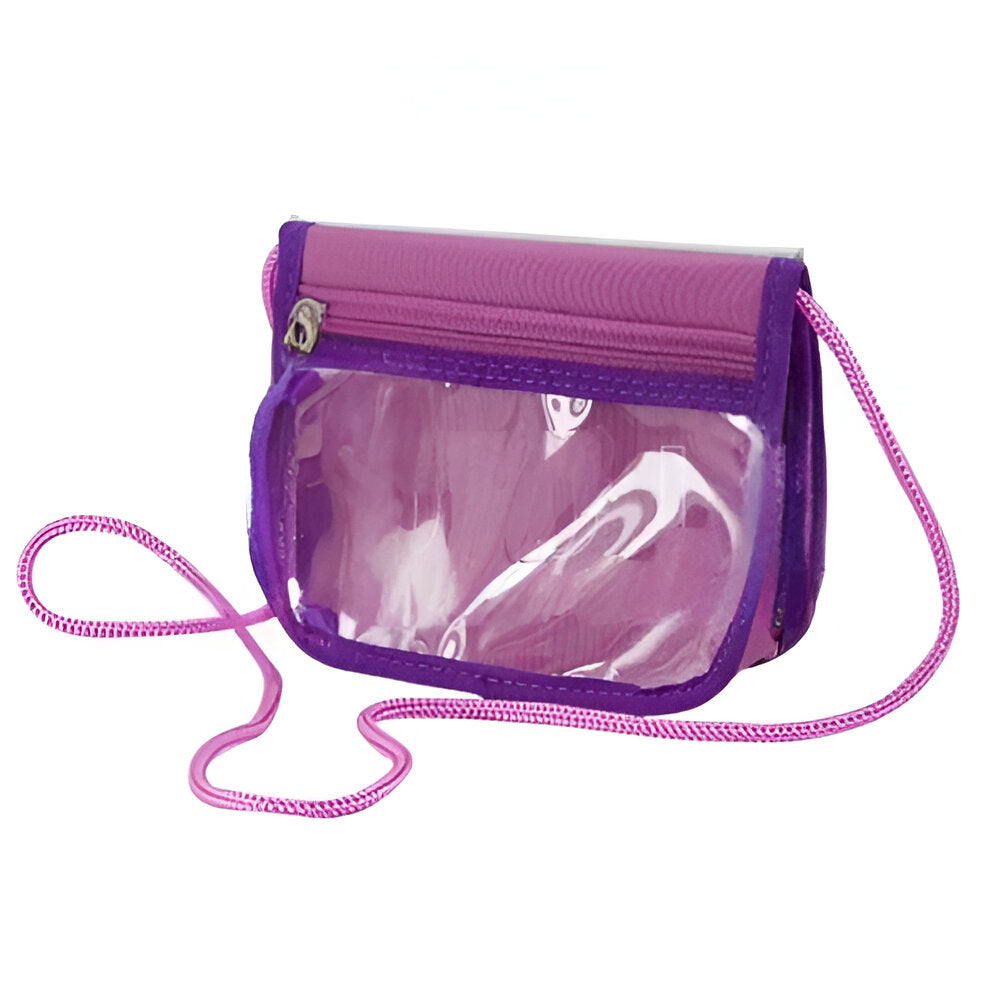 Bags & Wallets - Travel Wallet with Shoulder Strap - Pink