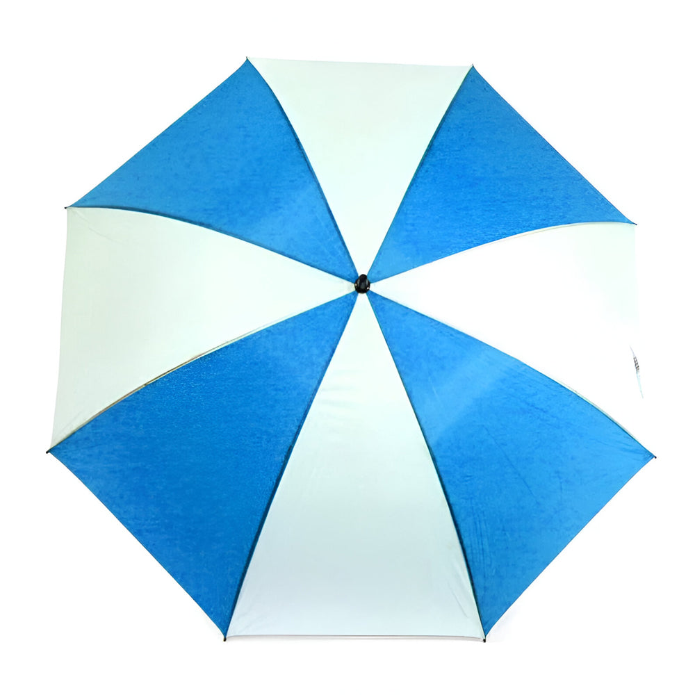 Umbrella - 4 x Large Sublimation Golf Umbrella -60" diameter - BLUE / WHITE - Longforte Trading Ltd