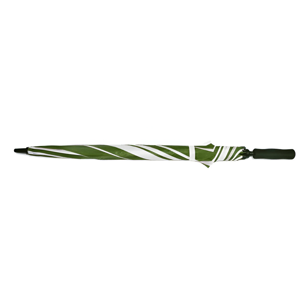 Umbrella - Large 60" Sublimation Golf Umbrellas - GREEN/ WHITE