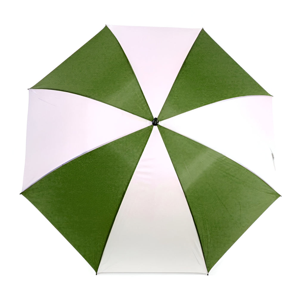 Umbrella - Large 60" Sublimation Golf Umbrellas - GREEN/ WHITE