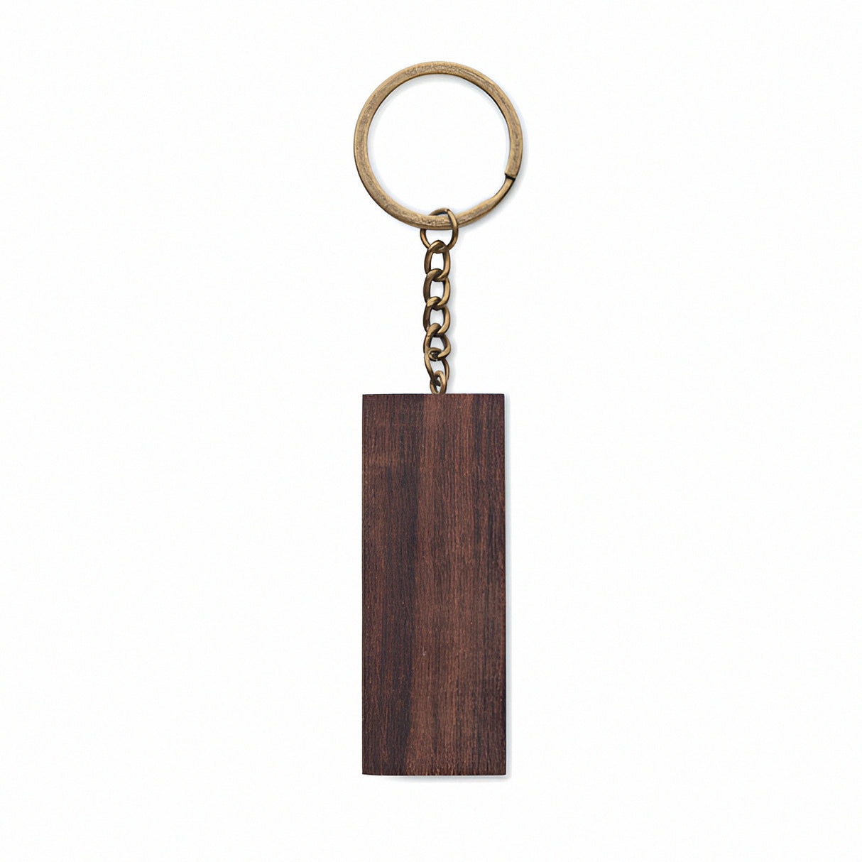Walnut Wood Keyring with Built-In Phone Stand