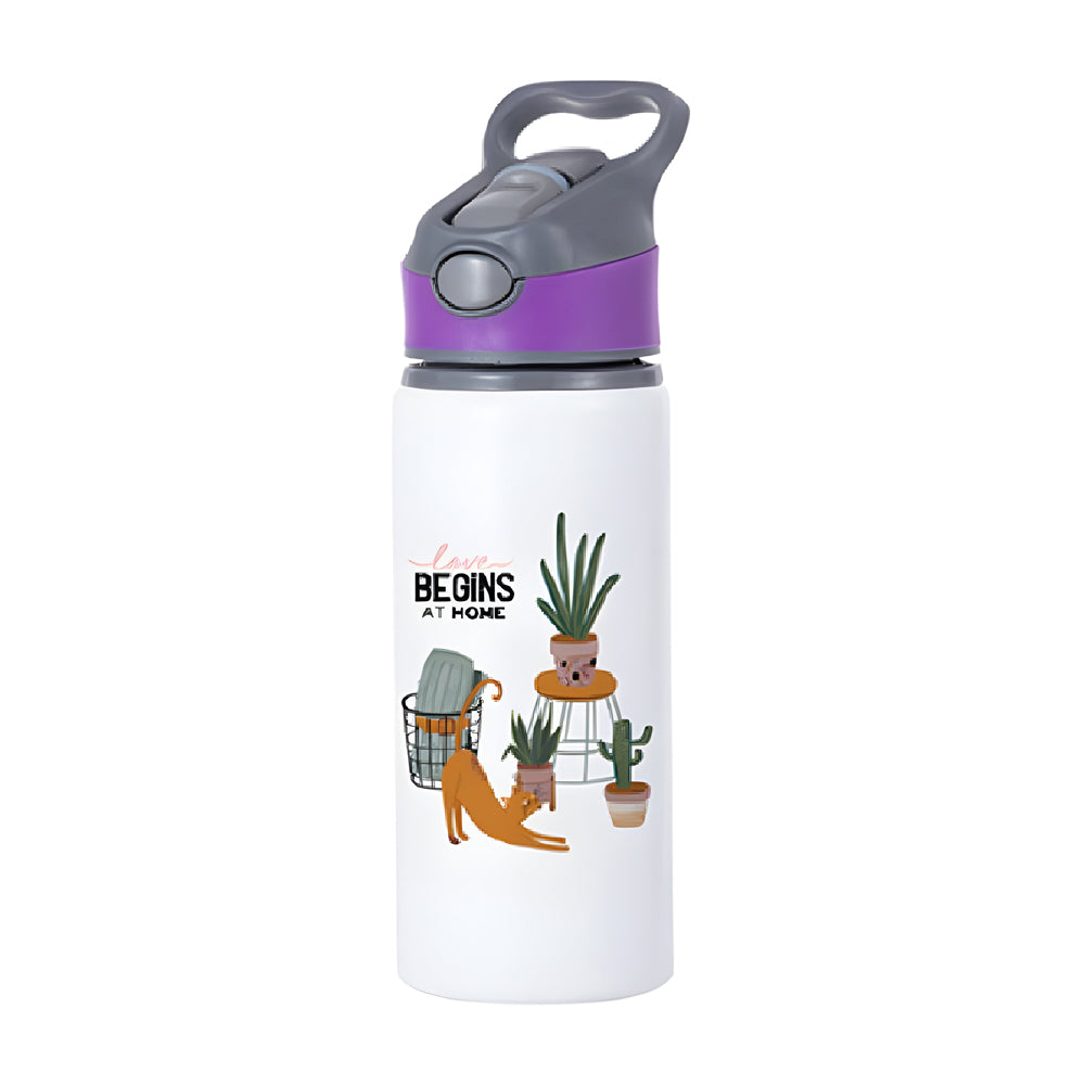 Wasserflaschen - 6er-Pack x EXPLORER - 650ml - LILA