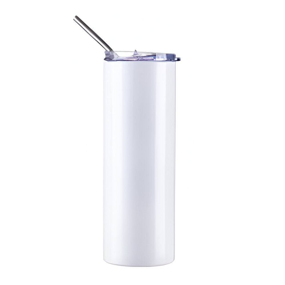 600ml Stainless Steel Sublimation Tumbler - Glow In Dark - Blue
