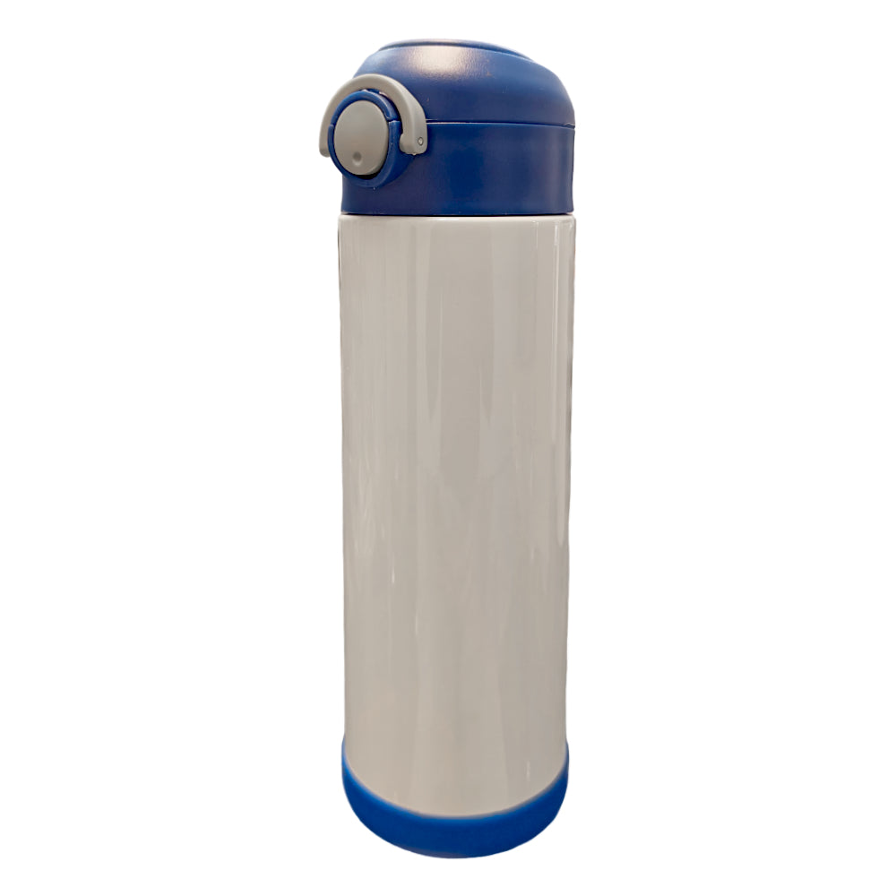 500ml Sublimation Stainless Steel Bottle for Kids with Silicone Base - Blue