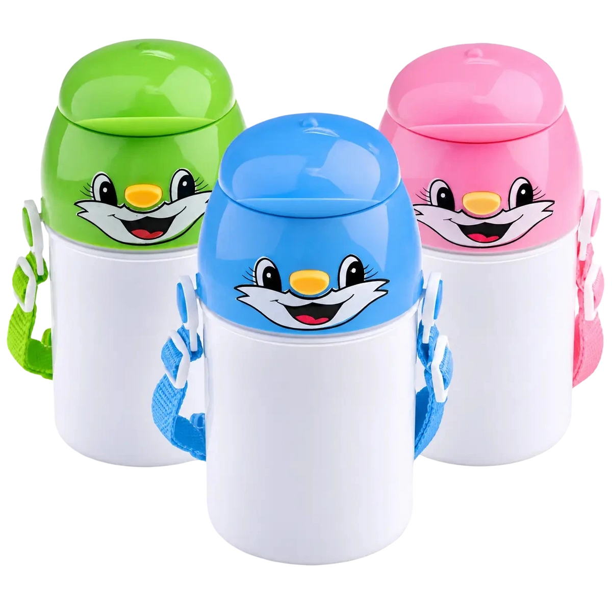 400ml Polymer Sublimation Water Bottle with Cat Lid