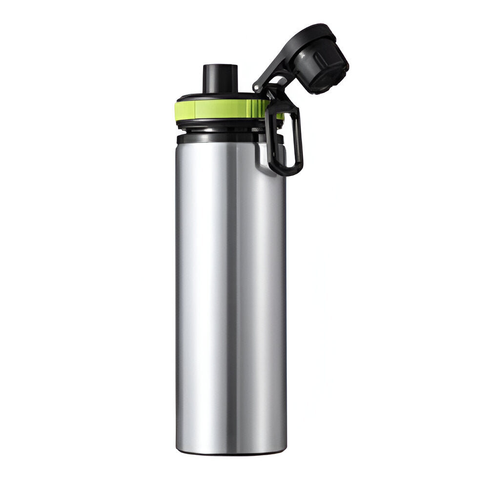 Sublimation Water Bottle - Proventurer 850ml - SILVER / GREEN