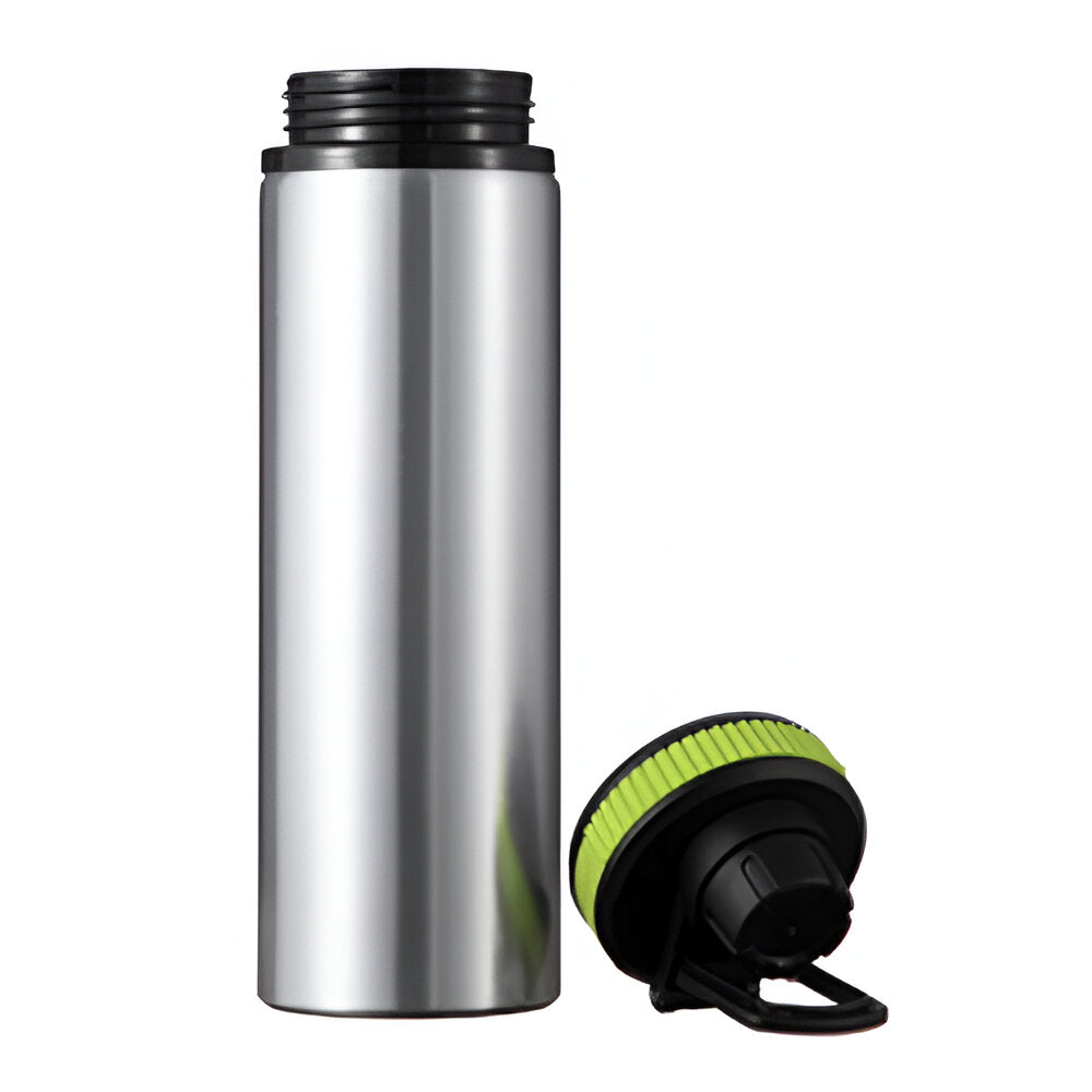 Sublimation Water Bottle - Proventurer 850ml - SILVER / GREEN