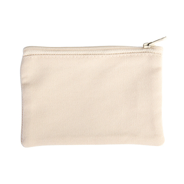 Bags - Pouch with Zipper - Canvas Texture - 18cm x 12.5cm - Longforte Trading Ltd
