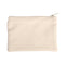 Bags - Pouch with Zipper - Canvas Texture - 18cm x 12.5cm