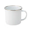 Mugs - Metal & Enamel Mugs - Box of 48 x 12oz White Ceramic Enamel Cup - Longforte Trading Ltd