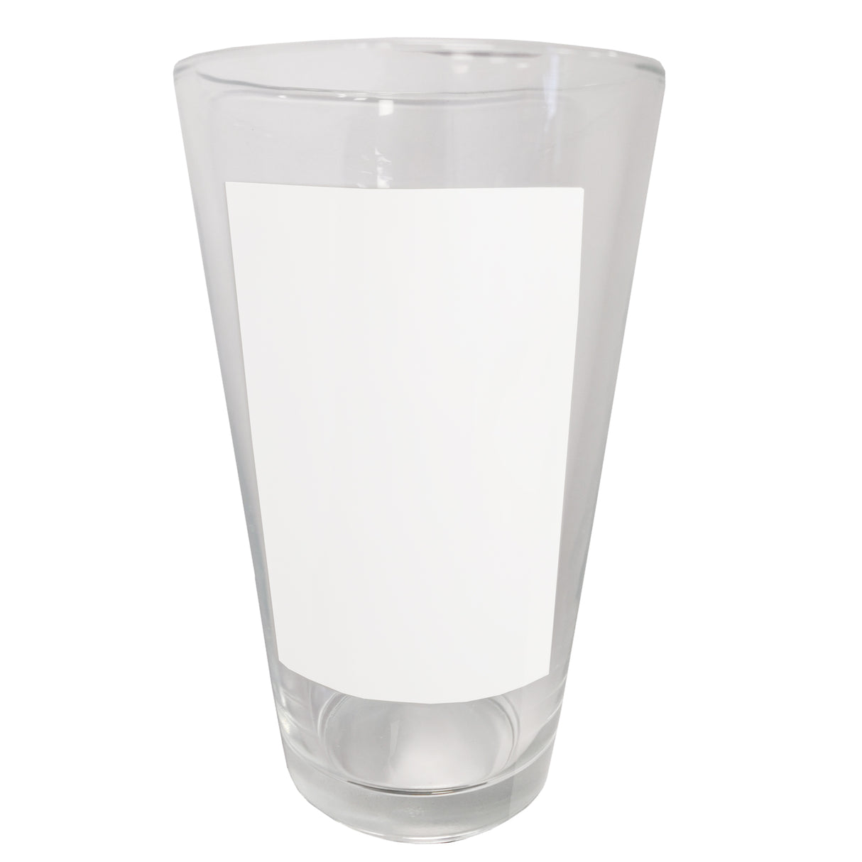 Mugs - Glass - 17oz Latte / Beer Glass with SMALL Printable Patch