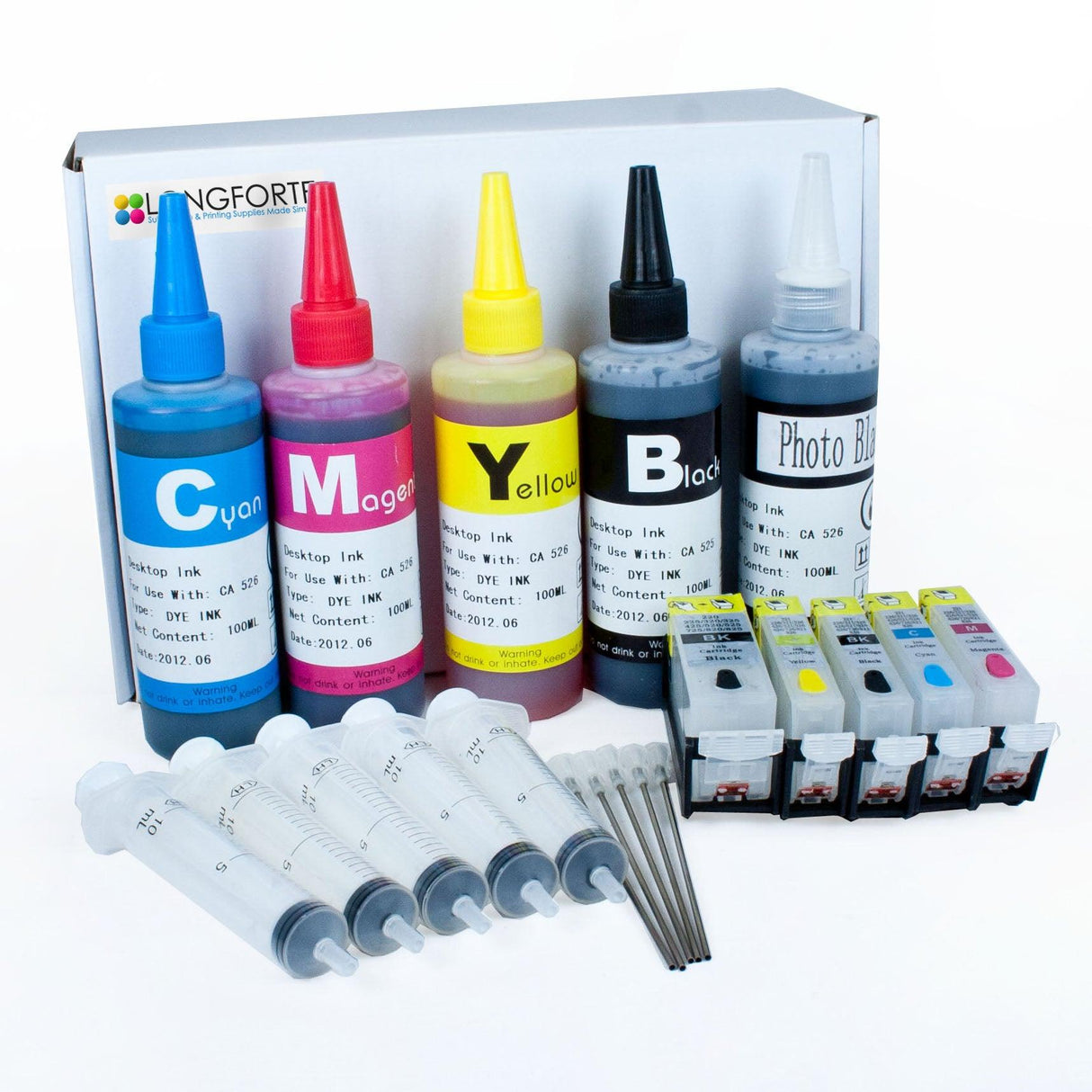 Canon Compatible Starter set C3 Cartridge Number: pgi525,cli526 (5 colour) - Longforte Trading Ltd