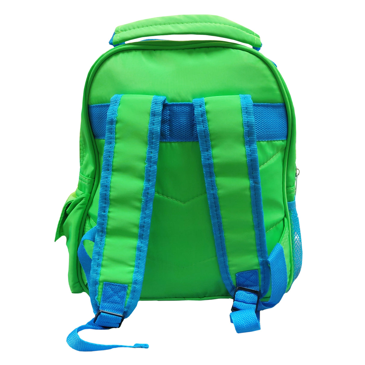 Bags - Neon Backpacks with Flap - Green and Blue Hi Vis - 33cm x 31cm x 8cm - Longforte Trading Ltd