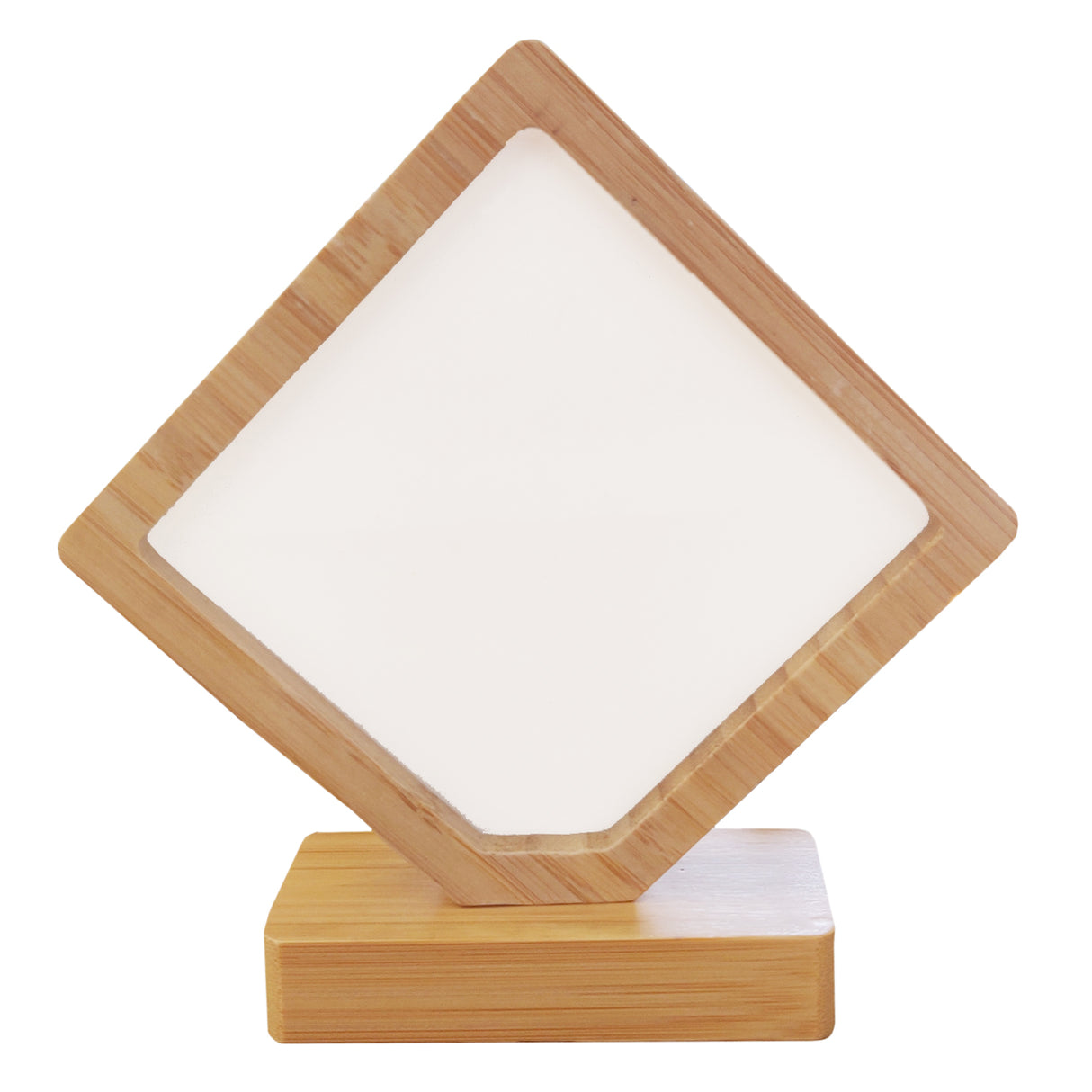 Photo Frame - Bamboo/ MDF - Revolving Magnetic Frame - Diamond