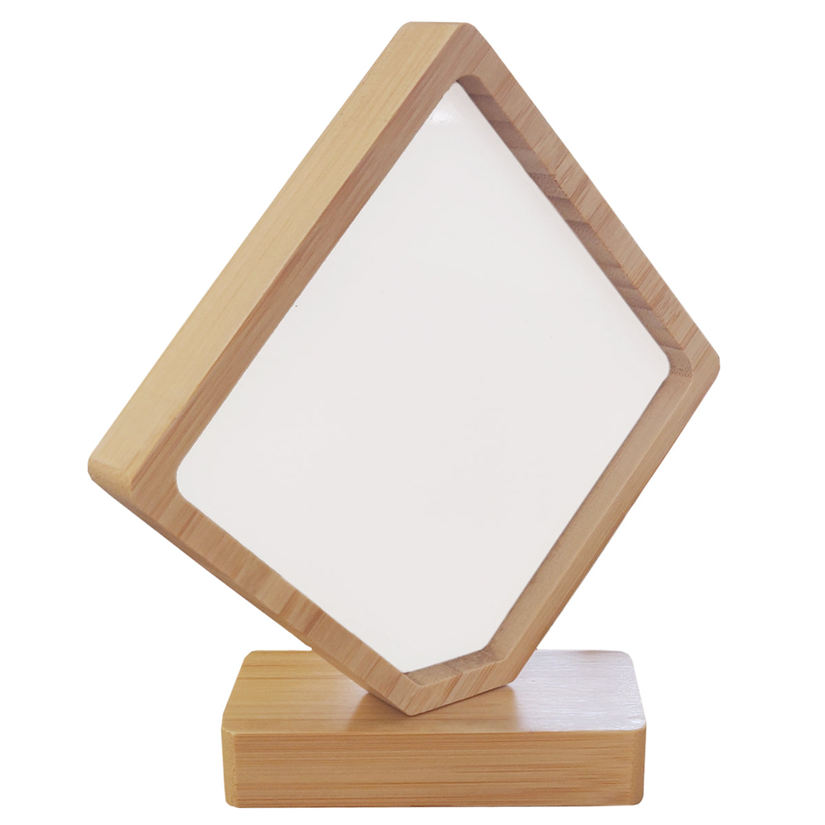 Photo Frame - Bamboo/ MDF - Revolving Magnetic Frame - Diamond