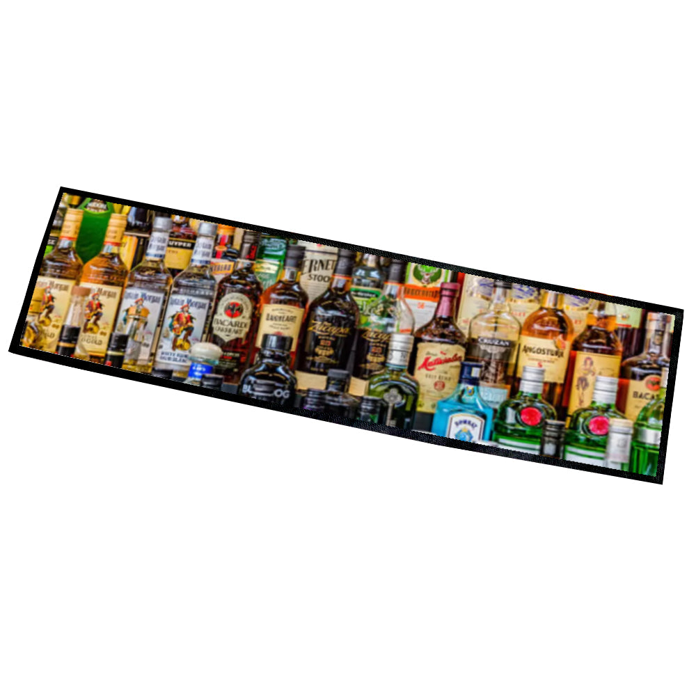 CARTON COMPLET - 50 x Tapis de Bar/Tapis - Caoutchouc - 88cm x 25cm