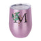 Mugs - Stemless Wine Glasses With Lid - 12oz - Glitter - Pink