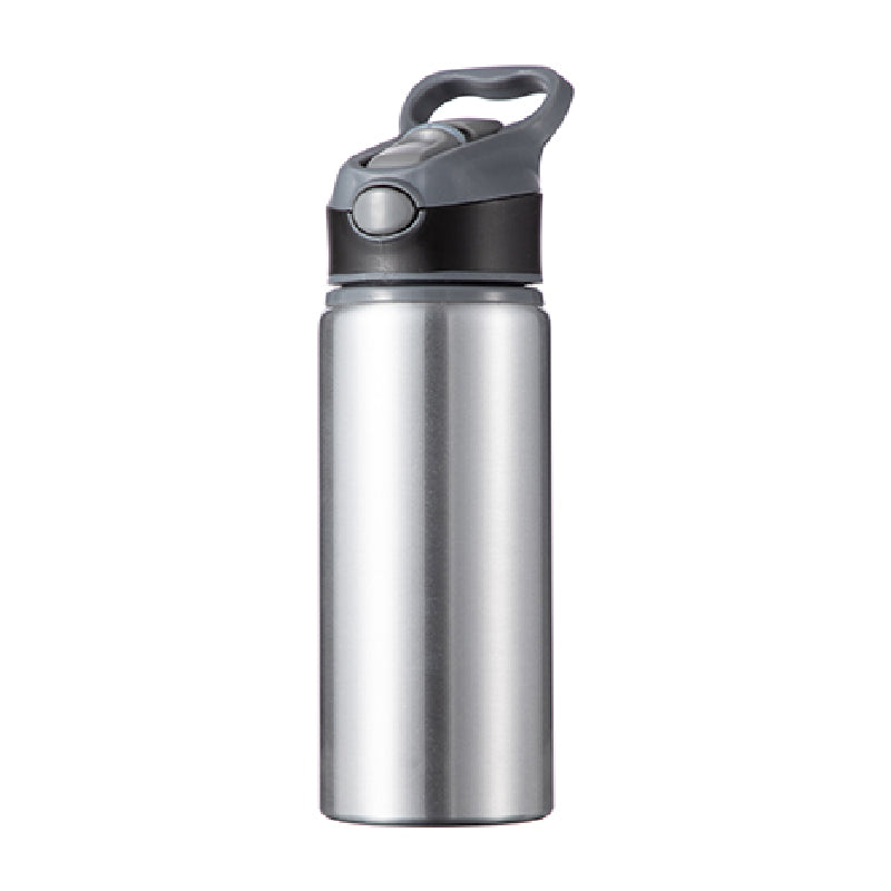 Wholesale Carton - 50 x EXPLORER Water Bottles - 650ml - SILVER/ BLACK