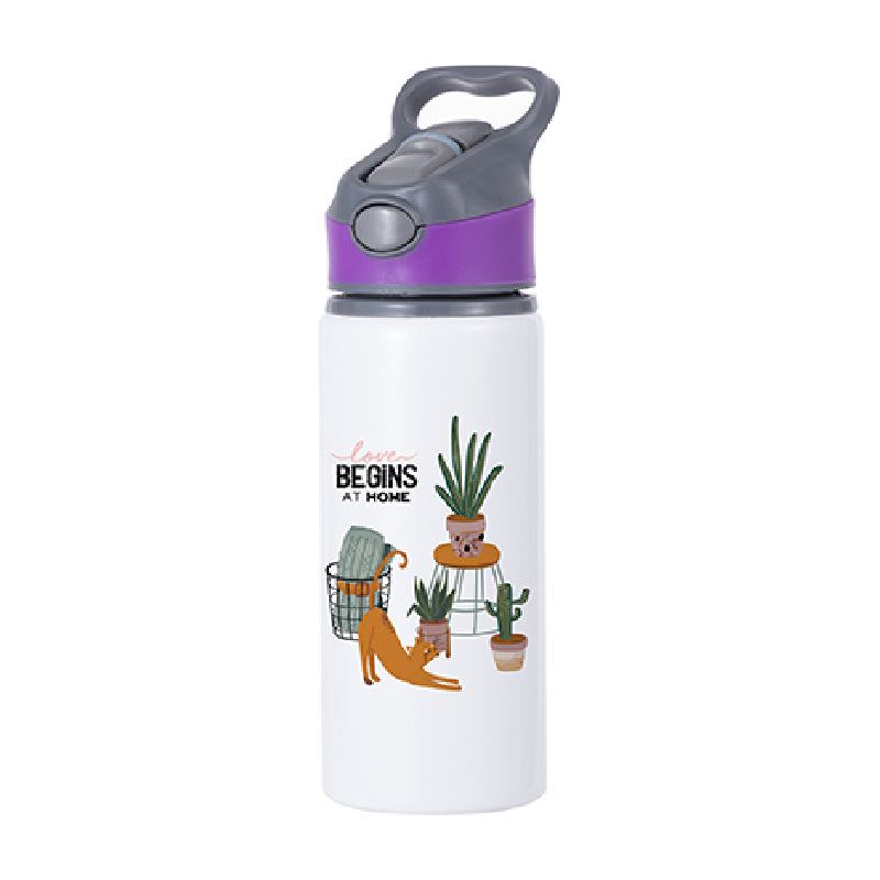 Wholesale Carton - 50 x EXPLORER Water Bottles - 650ml - PURPLE