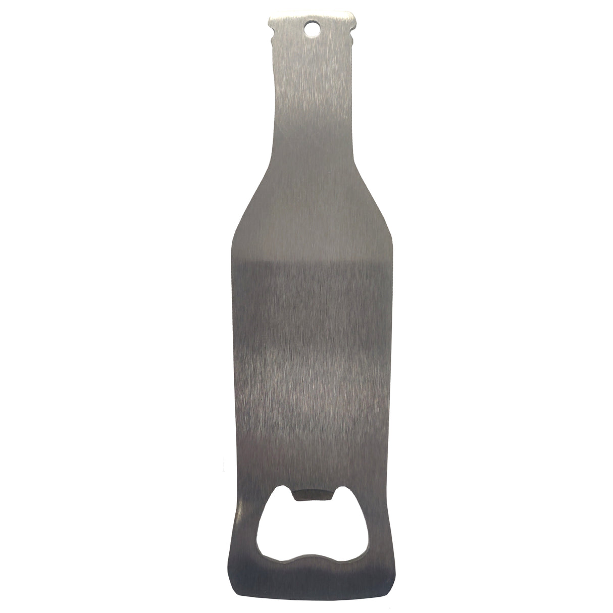 Bottle Opener - Pack of 10 x SILVER - Bottle Shaped - 14cm x 4cm - Longforte Trading Ltd