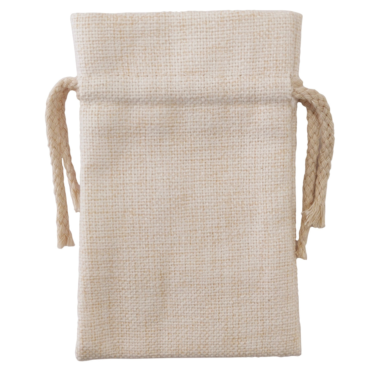 FULL CARTON - 100 x DOUBLE DRAWSTRING Bags - Thick Linen - 10cm x 15cm - Longforte Trading Ltd