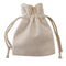 Bags - DOUBLE DRAWSTRING - Thick Linen - 12cm x 15cm - Longforte Trading Ltd