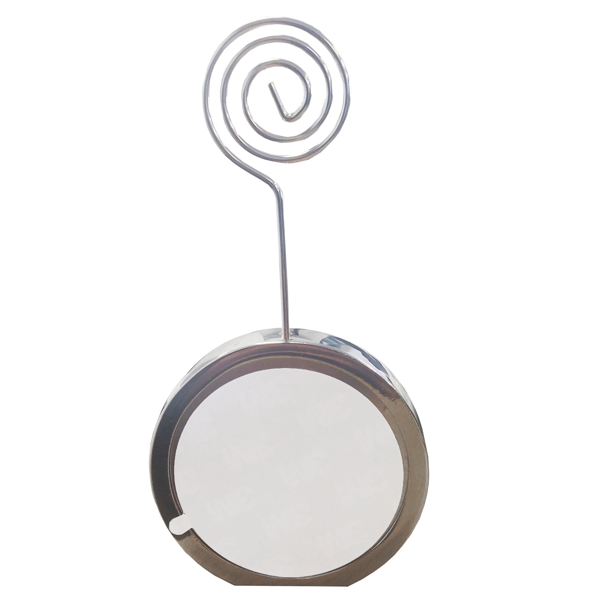 Desktop Stand/ Placeholder with Metal Insert - Round - Longforte Trading Ltd