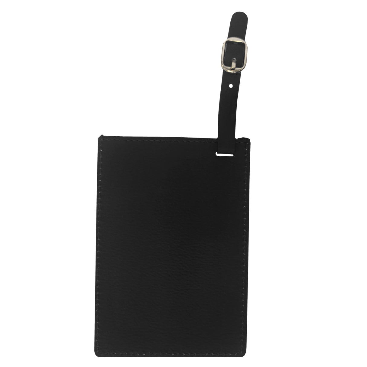 Engravables - PU LEATHER - Luggage Tag - 7.8cm x 11.4cm - Black - Longforte Trading Ltd