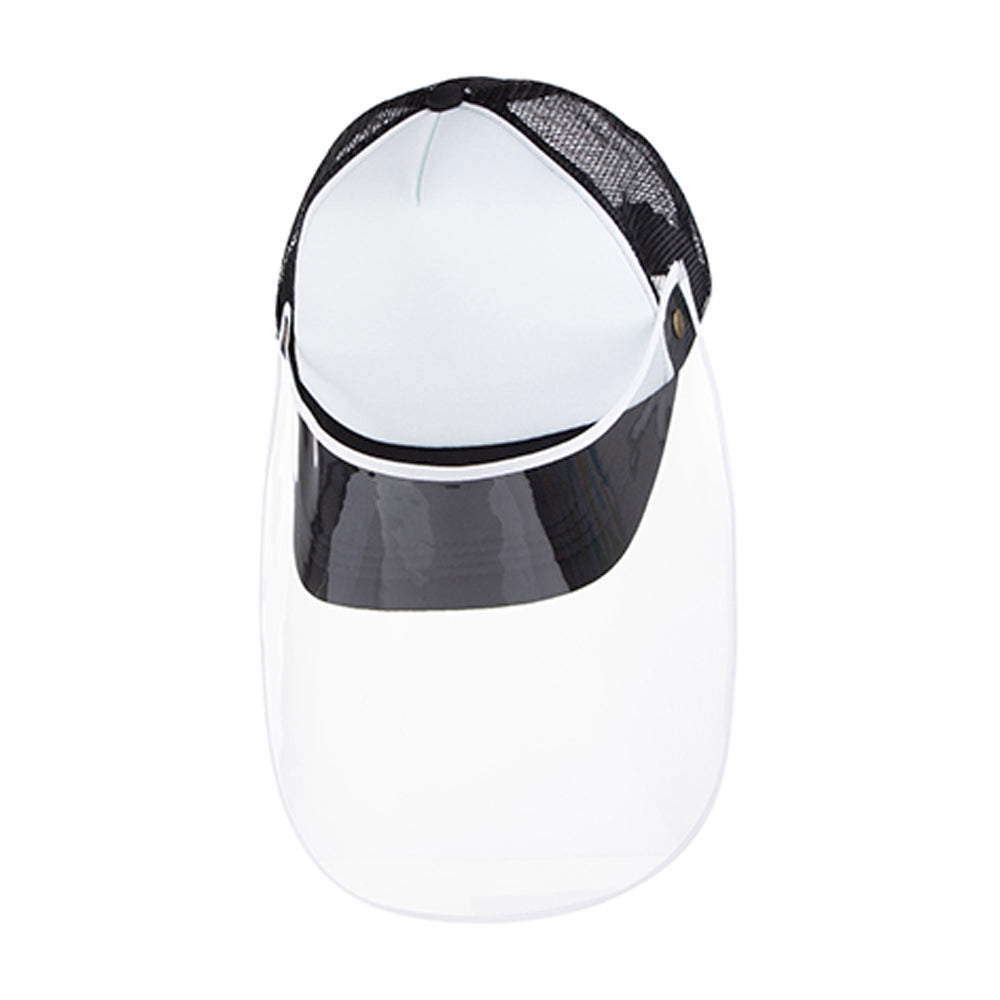 Apparel - Cap with Face Shield - ADULT - Black - Longforte Trading Ltd
