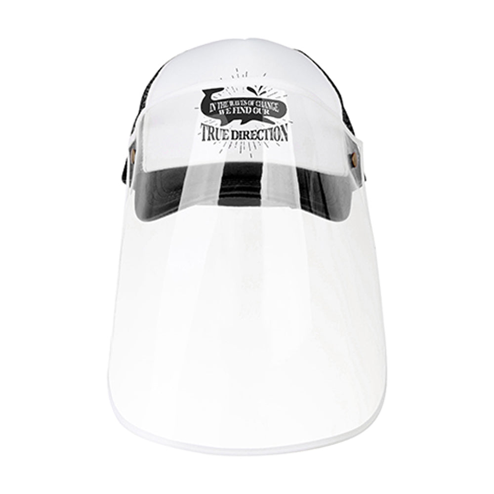 Apparel - Cap with Face Shield - ADULT - Black - Longforte Trading Ltd