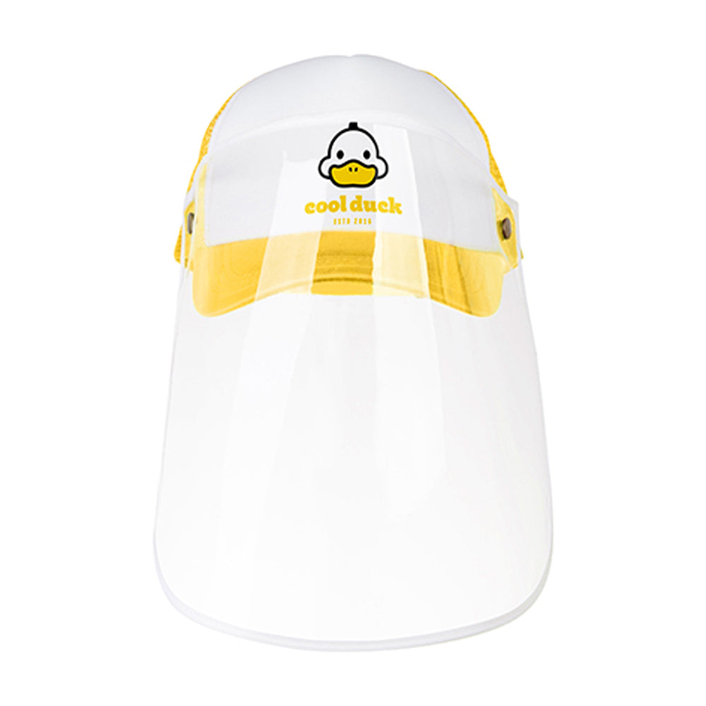 Apparel - Cap with Face Shield - ADULT - Yellow - Longforte Trading Ltd