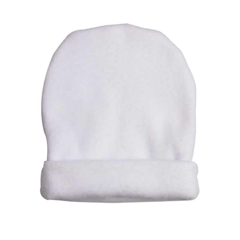 Wholesale Carton - 50 x Baby Sublimation Fleece Beanie Caps - White
