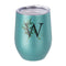 Mugs - Stemless Wine Glasses With Lid - 12oz - Glitter - Blue - Longforte Trading Ltd