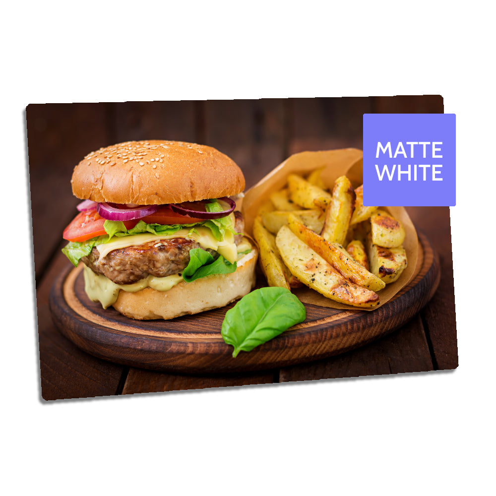 HD MATT WHITE 1.0mm Aluminium Sheets - 8" x 10" (20.3cm x 25.4cm) - Pack of 10 - Longforte Trading Ltd