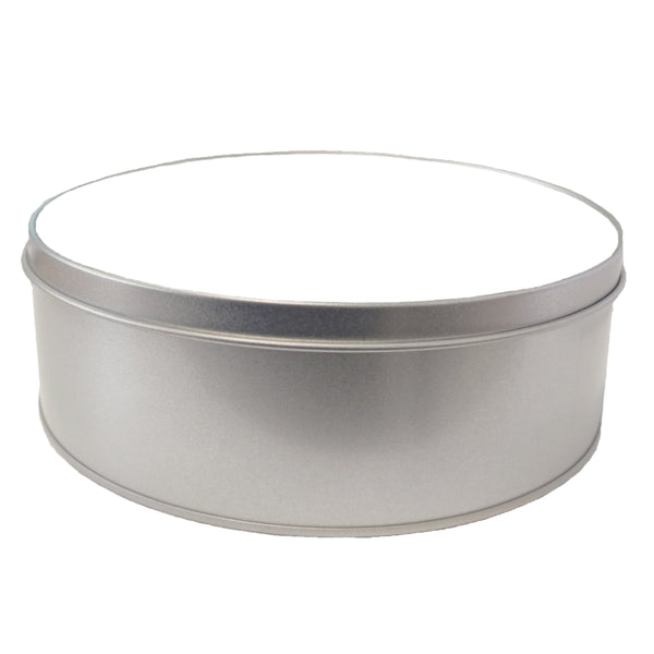 Tins - Metal - Round - 15cm x 5cm - With Printable Insert