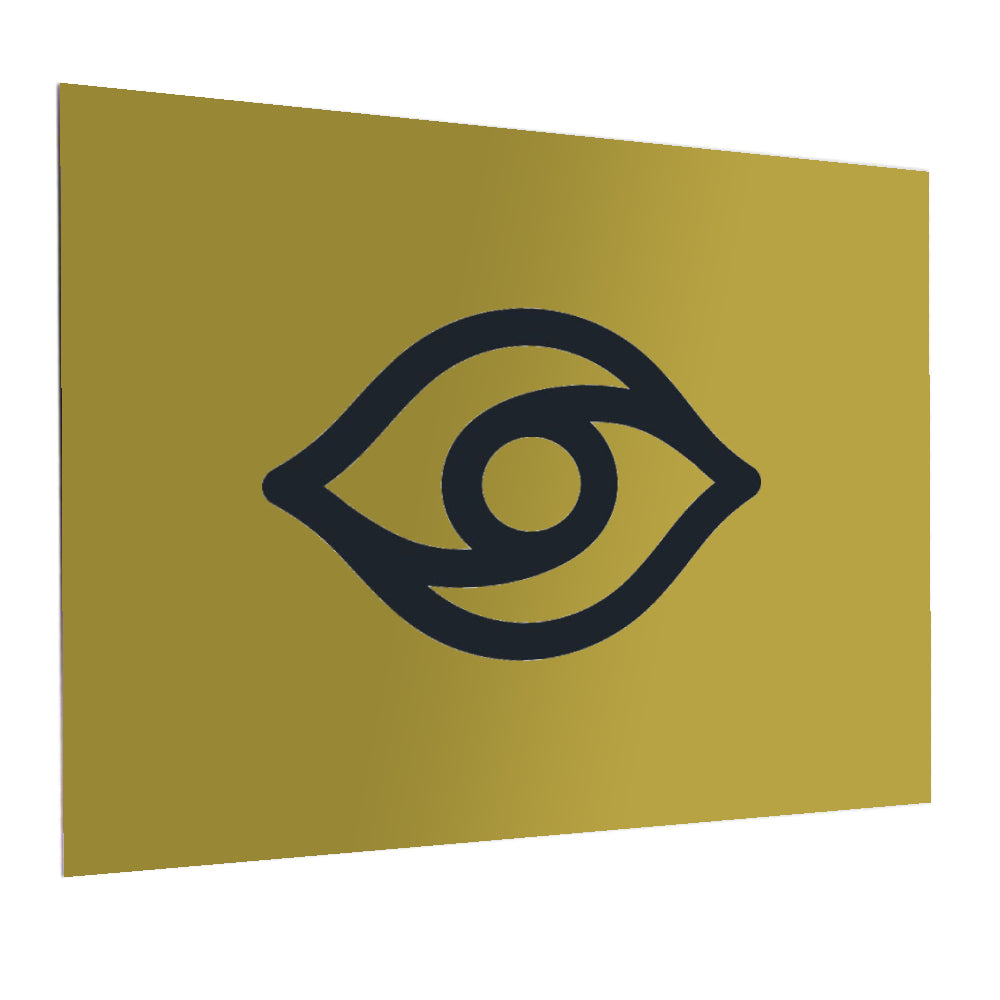 LASERGRAVUR - 0,55 mm Aluminiumbleche - Mattgold/Schwarz - 30,5 cm x 61 cm - 5er-Pack