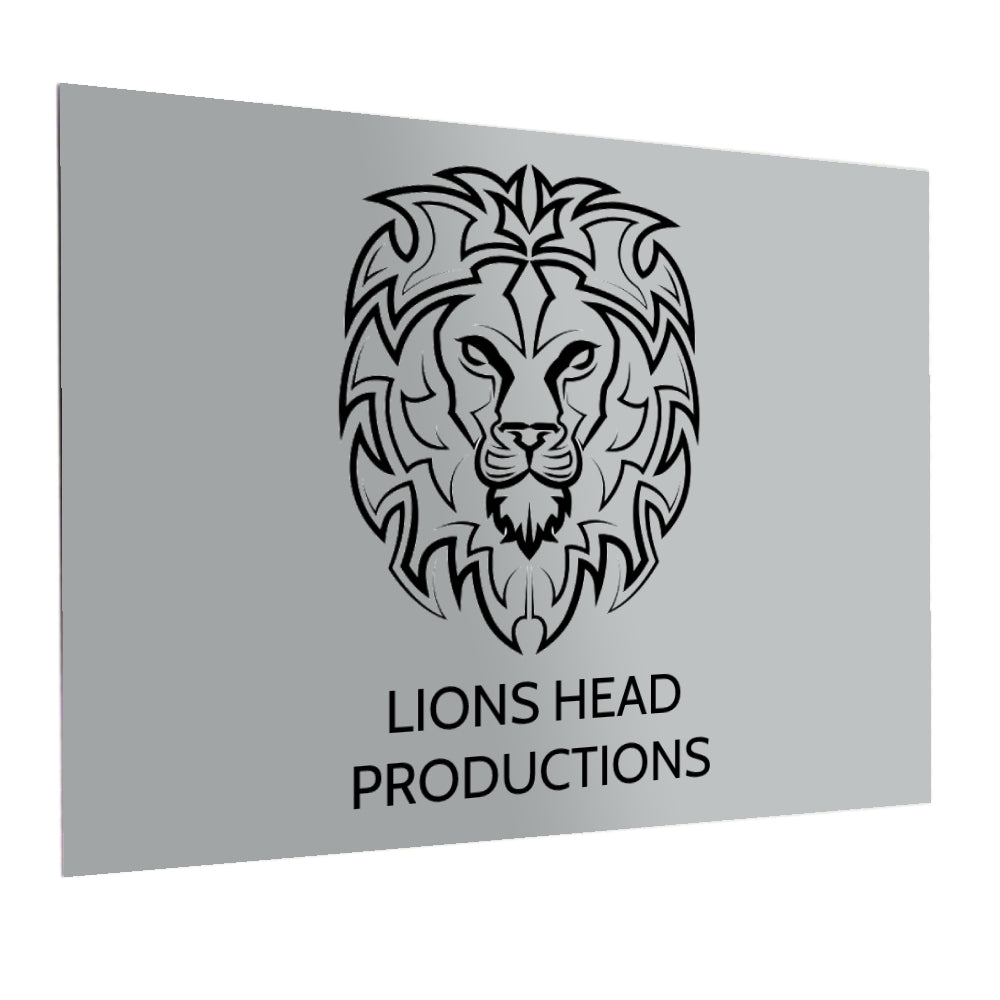 LASERGRAVUR - 0,55 mm Aluminiumbleche - Mattsilber/Schwarz - 30,5 cm x 61 cm - 5er-Pack