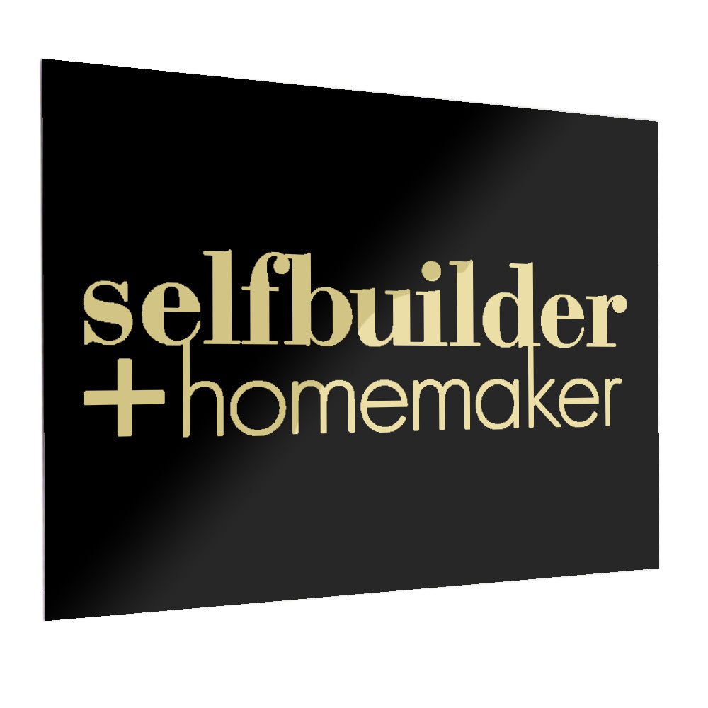 LASER ENGRAVABLE - 0.55mm Aluminium Sheets - Gloss Black/ Bright Gold - 30.5cm x 61cm - Pack of 5