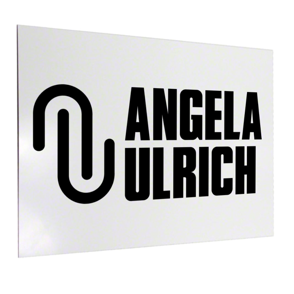 LASERGRAVUR - 0,55 mm Aluminiumplatten - MATT Weiß/SCHWARZ - 30,5 cm x 61 cm - 5er-Pack