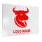 LASER ENGRAVABLE - 0.55mm Aluminium Sheets - Gloss White/ Red - 30.5cm x 61cm - Pack of 5