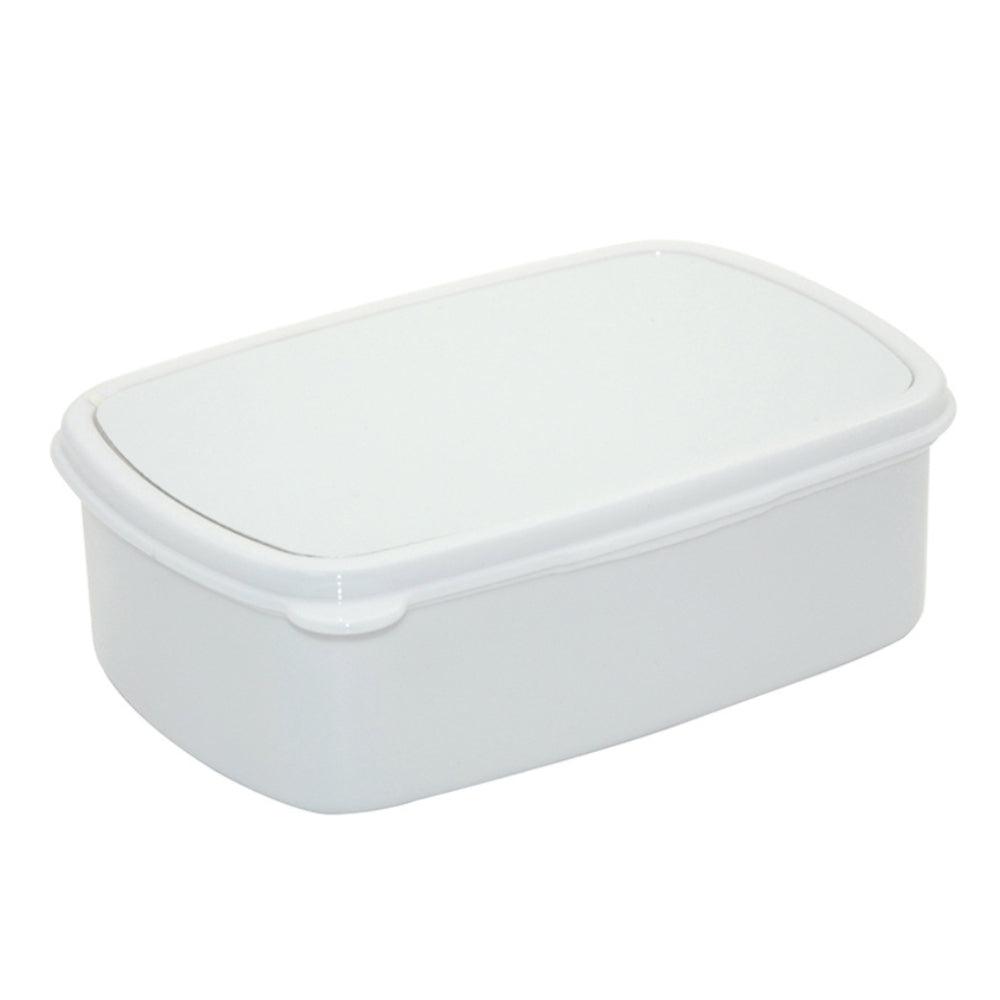 Small Plastic Sublimation Lunchbox - Full White
